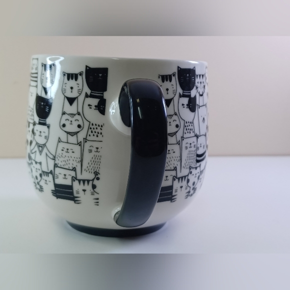 Ma Maison Black & White Cats Coffee Mug Tea Cup Kitty Cats Cat Lover - Picture 2 of 7